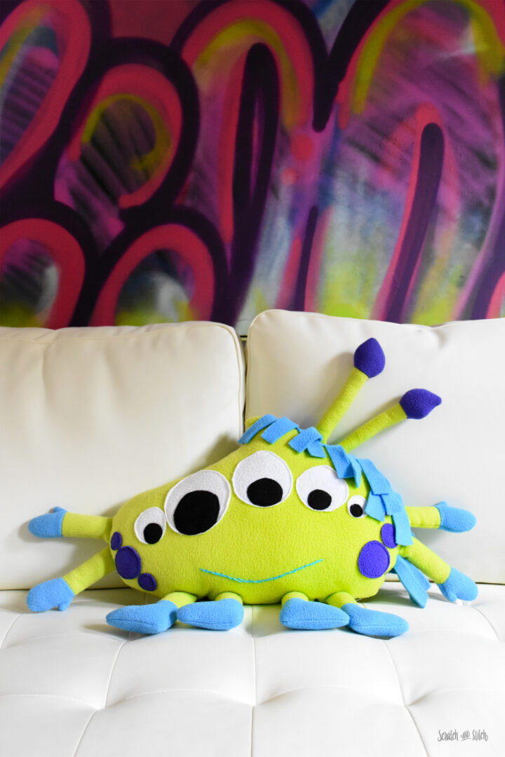 Easy Alien Plush Sewing Pattern + Video Tutorial