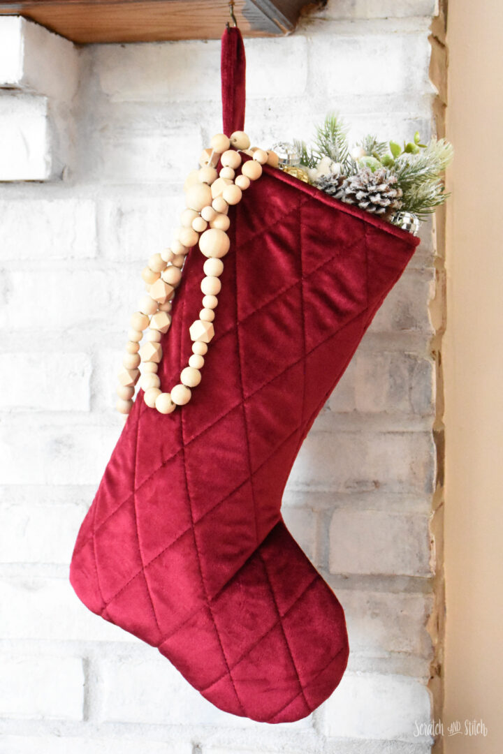 Easy Christmas Stocking Sewing Pattern