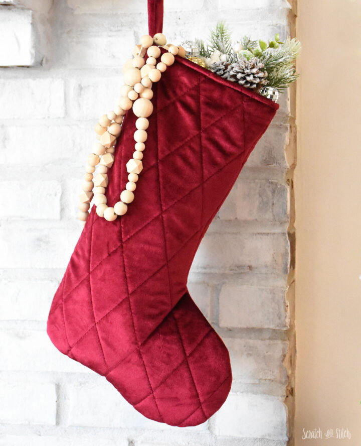 Easy Quilted Christmas Stocking Sewing Pattner