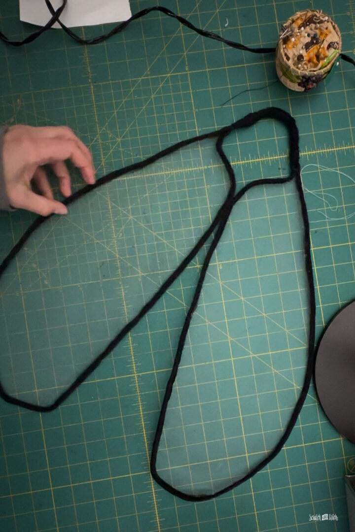 DIY Wings using Wire Hangers for a Fly Costume