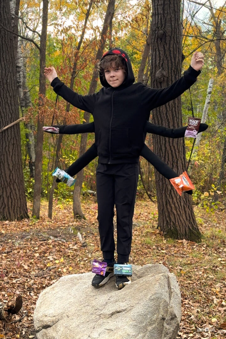 Easy Kids Spider Costume Tutorial